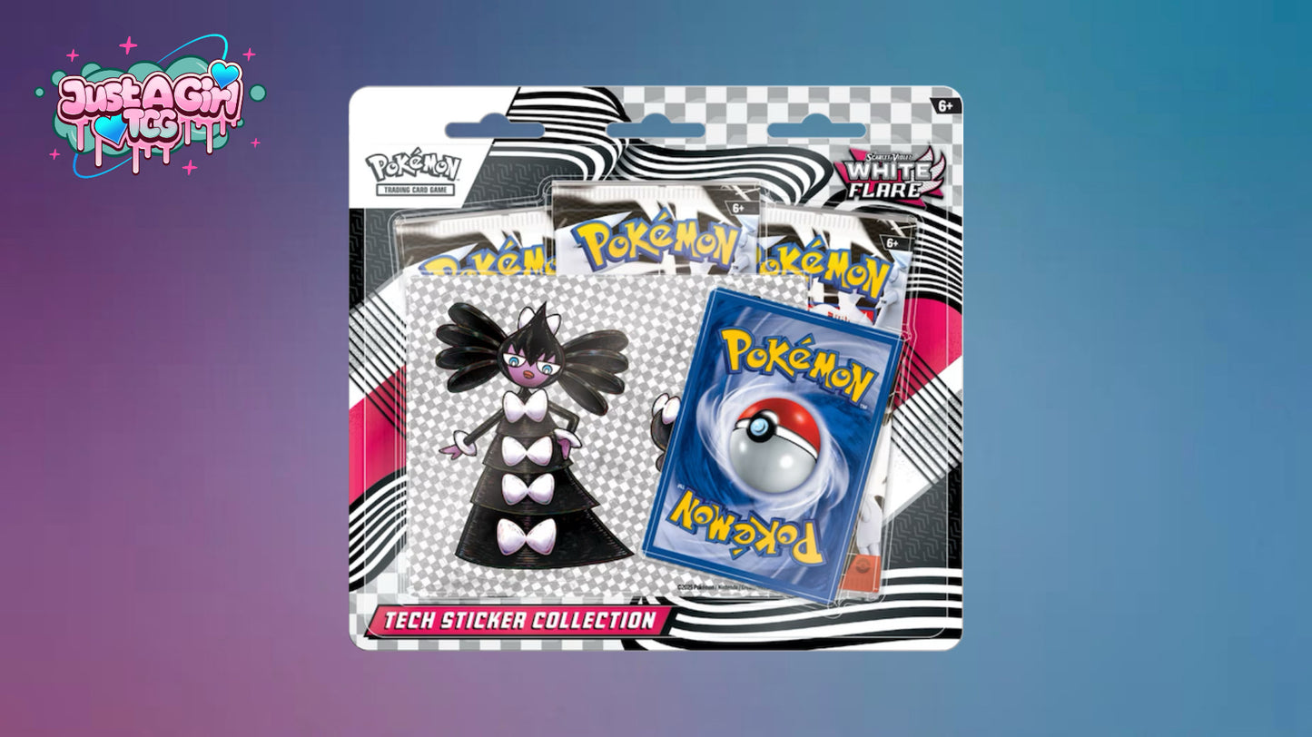 White Flare Tech Sticker Collection