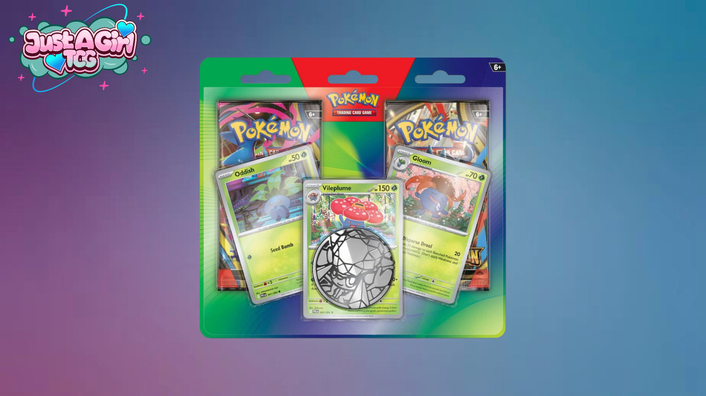2-pack Blister Pack (Oddish, Gloom, and Vileplume)