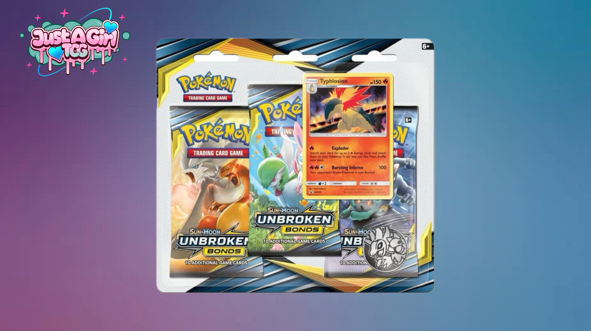 Unbroken Bonds Three Pack Blister  justagirltcg